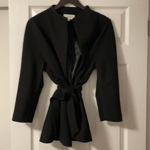 Reiss black wrap coat